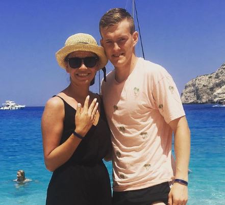 Martyna Swiderska flaunting her engagement ring with Karol Swiderski